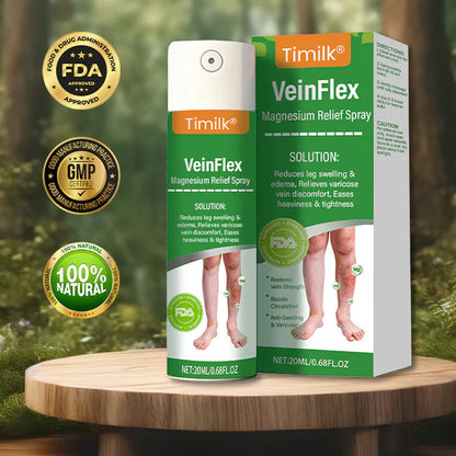 VeinFlex Magnesium Spray – Varicose Vein & Leg Pain Relief (FDA Certified)