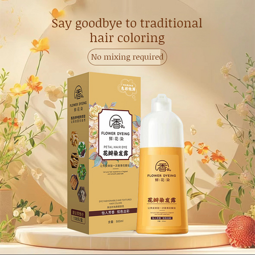 RosePetal Hair Dye Shampoo 2025 – Natural Hair Color & Shine