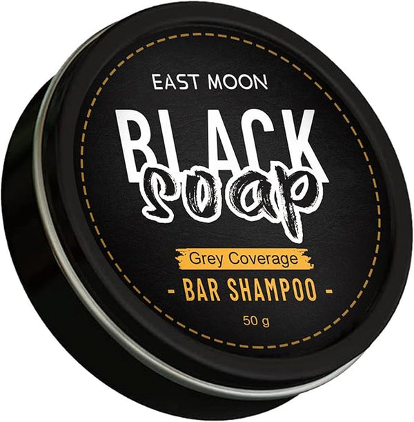 East Moon Black Soap Shampoo Bar (Pack of 2) – Herbal Hair Cleanser
