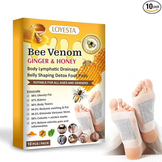 Bee Venom Ginger & Honey Detox Pads – Natural Toxin Cleanse (B10G10)