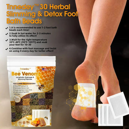 Bee Venom Lymphatic Drainage & Slimming Foot Patches (Buy 1 Get 1 Free) 🌿👣