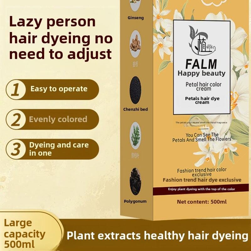 RosePetal Hair Dye Shampoo 2025 – Natural Hair Color & Shine