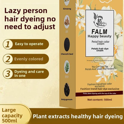 RosePetal Hair Dye Shampoo 2025 – Natural Hair Color & Shine