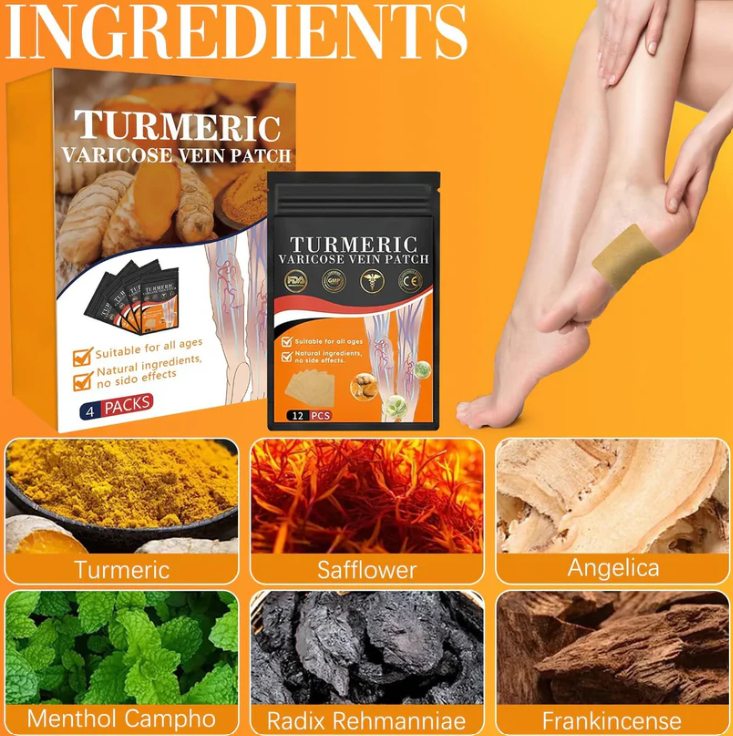 Spider & Varicose Vein Patches – Natural Swelling & Pain Relief