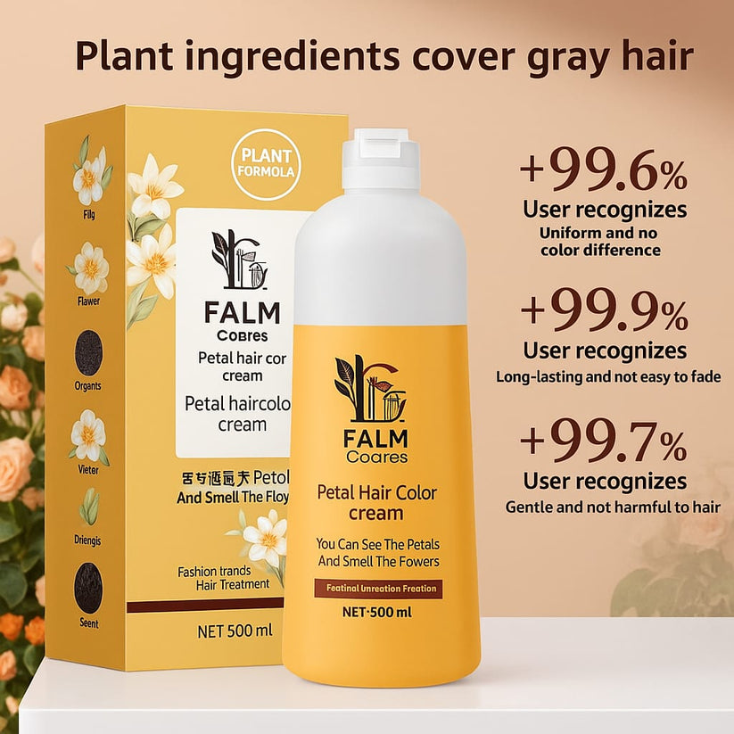 RosePetal Hair Dye Shampoo 2025 – Natural Hair Color & Shine