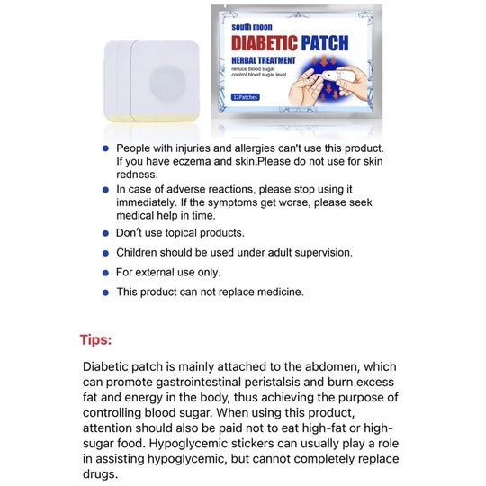South Moon Diabetic Patch @499 – Herbal Blood Sugar Support